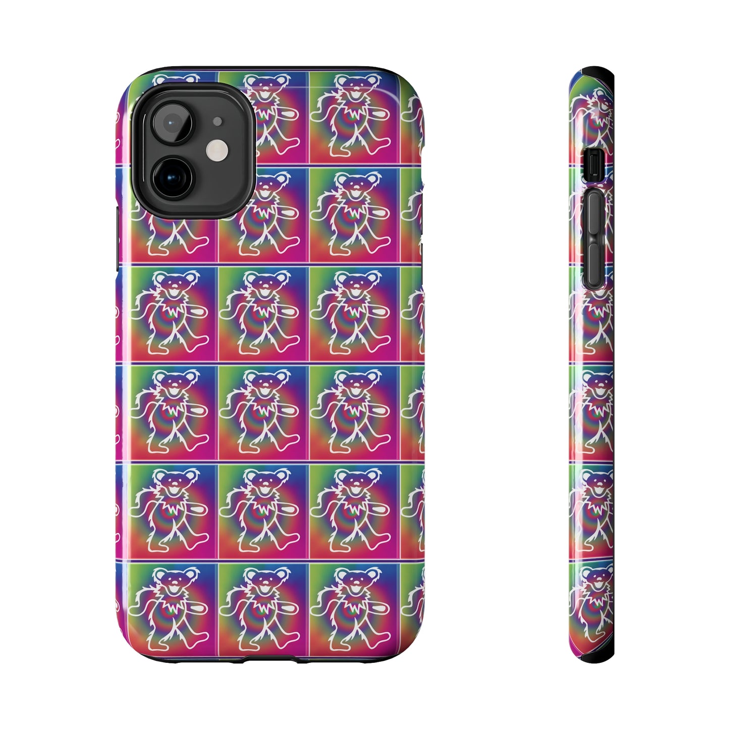 Grateful Dead bears tie-dye Tough Phone Cases for Dead Head dancing bears blotter art gratefuldead phone case