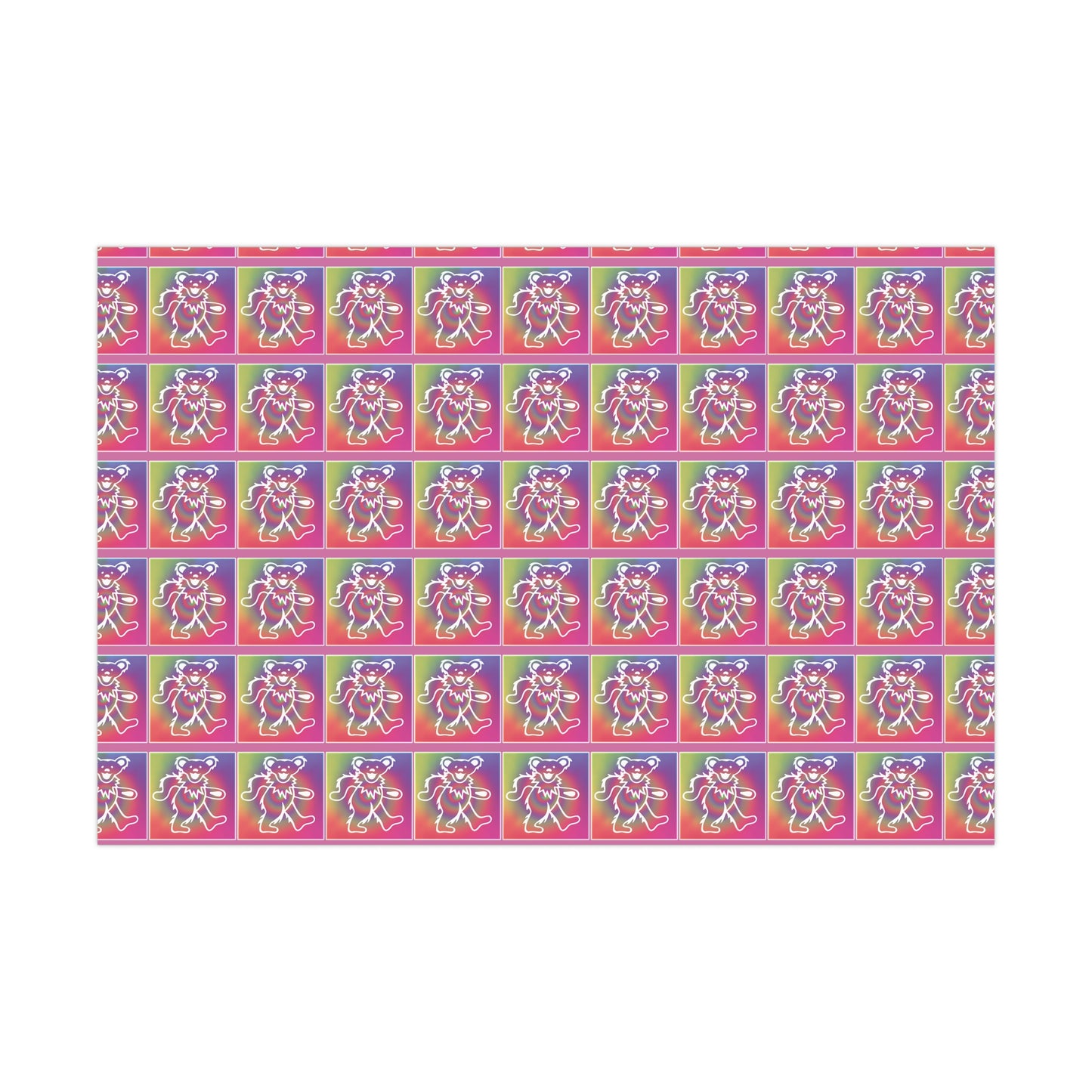 Grateful Dead bears tiedye  Wrapping Paper perfect gift wrap for Deadheads