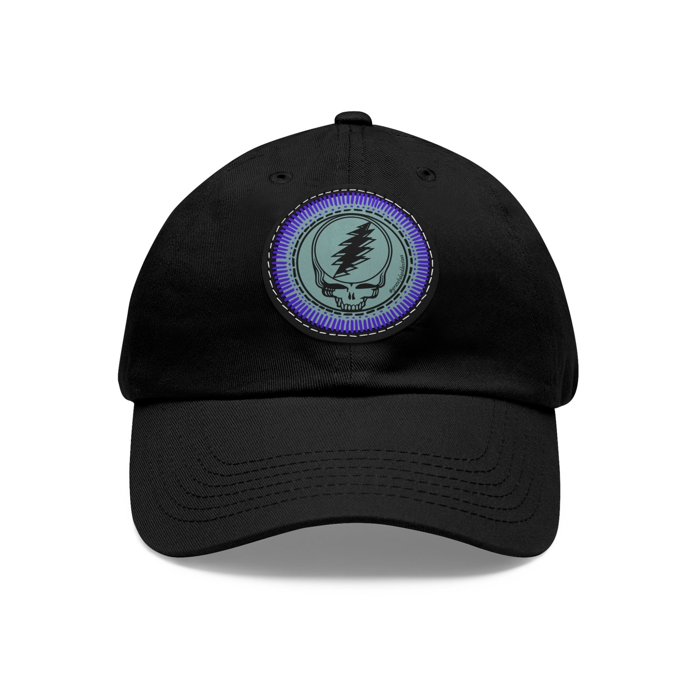 Grateful Dead inspired Stealie Hat with Leather Patch