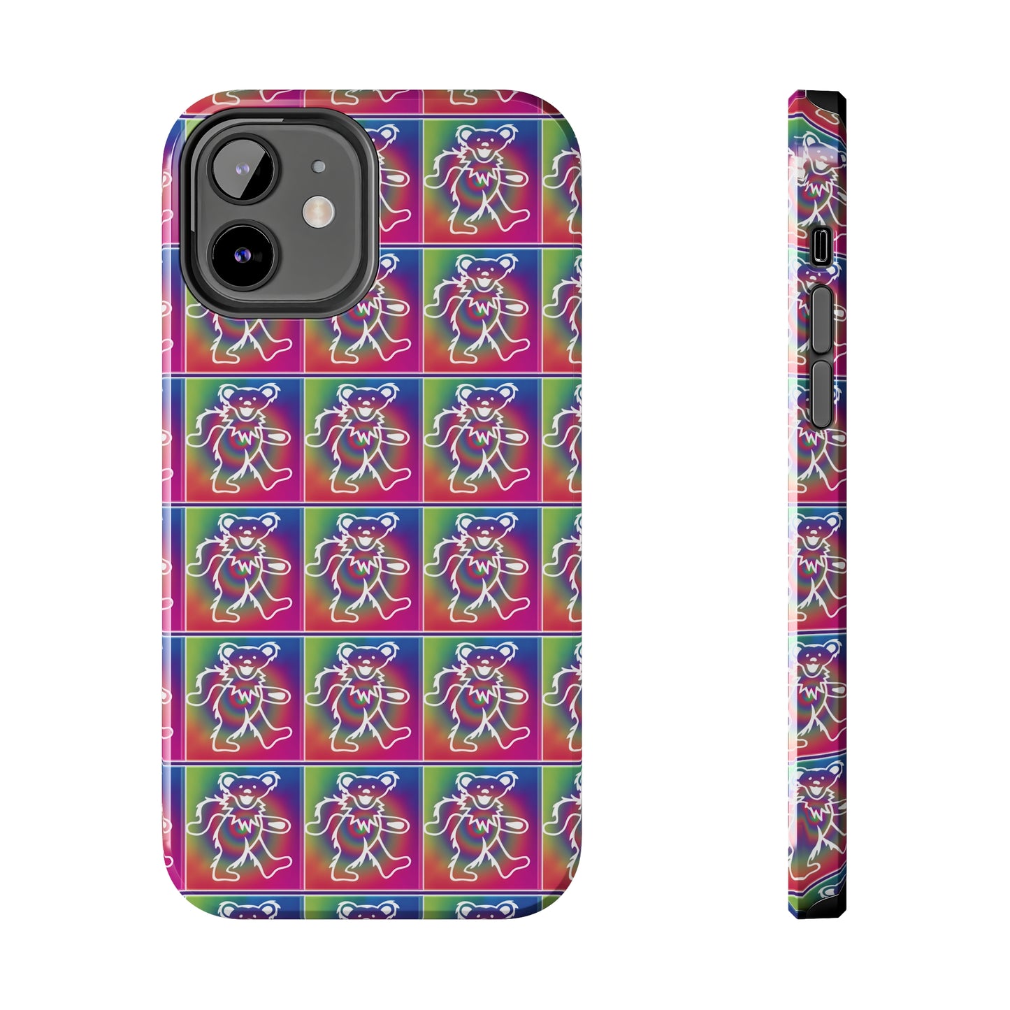 Grateful Dead bears tie-dye Tough Phone Cases for Dead Head dancing bears blotter art gratefuldead phone case