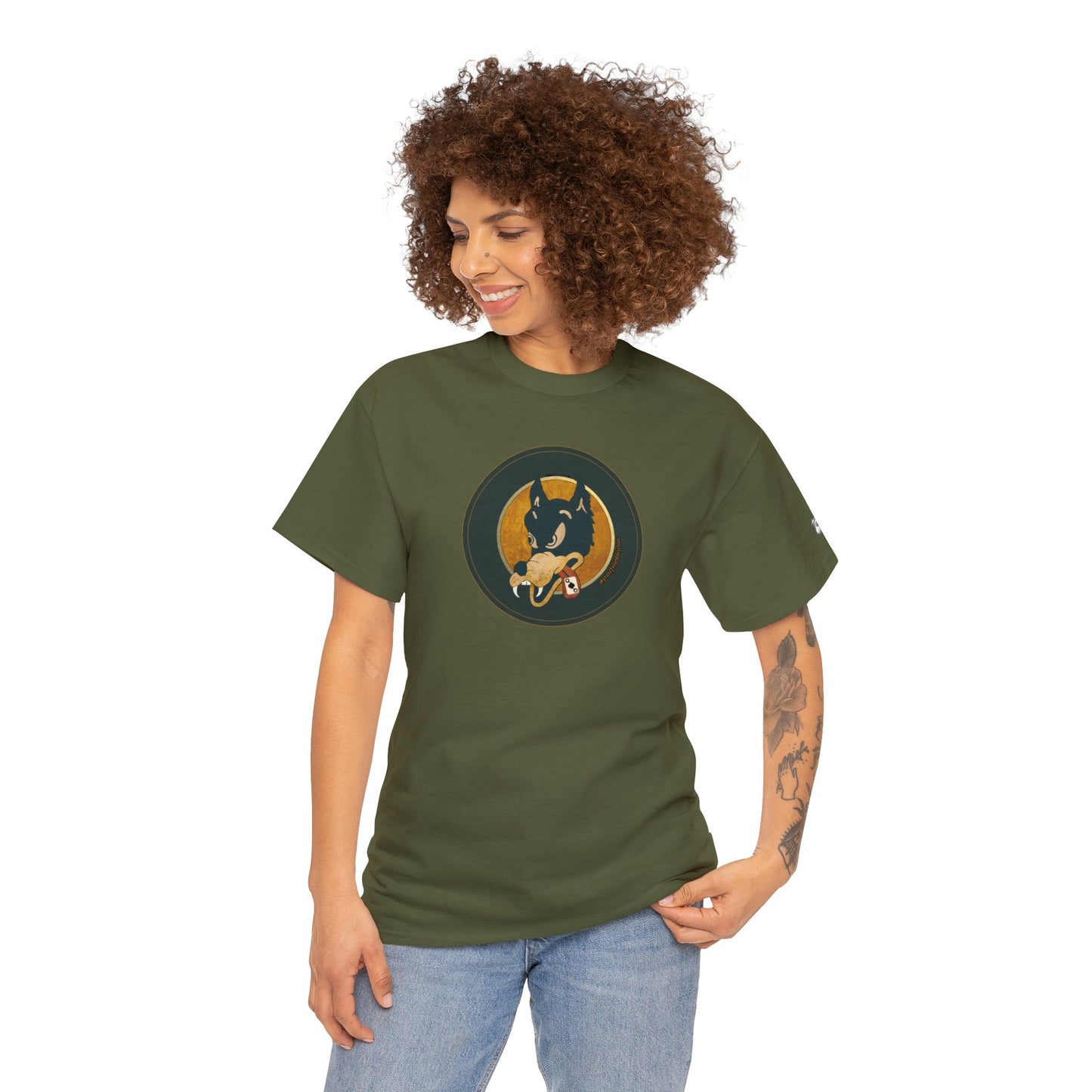 Grateful Dead inspired Dire Wolf Cotton Tshirt Jerry Garcia wolf guitar shirt for Dead heads