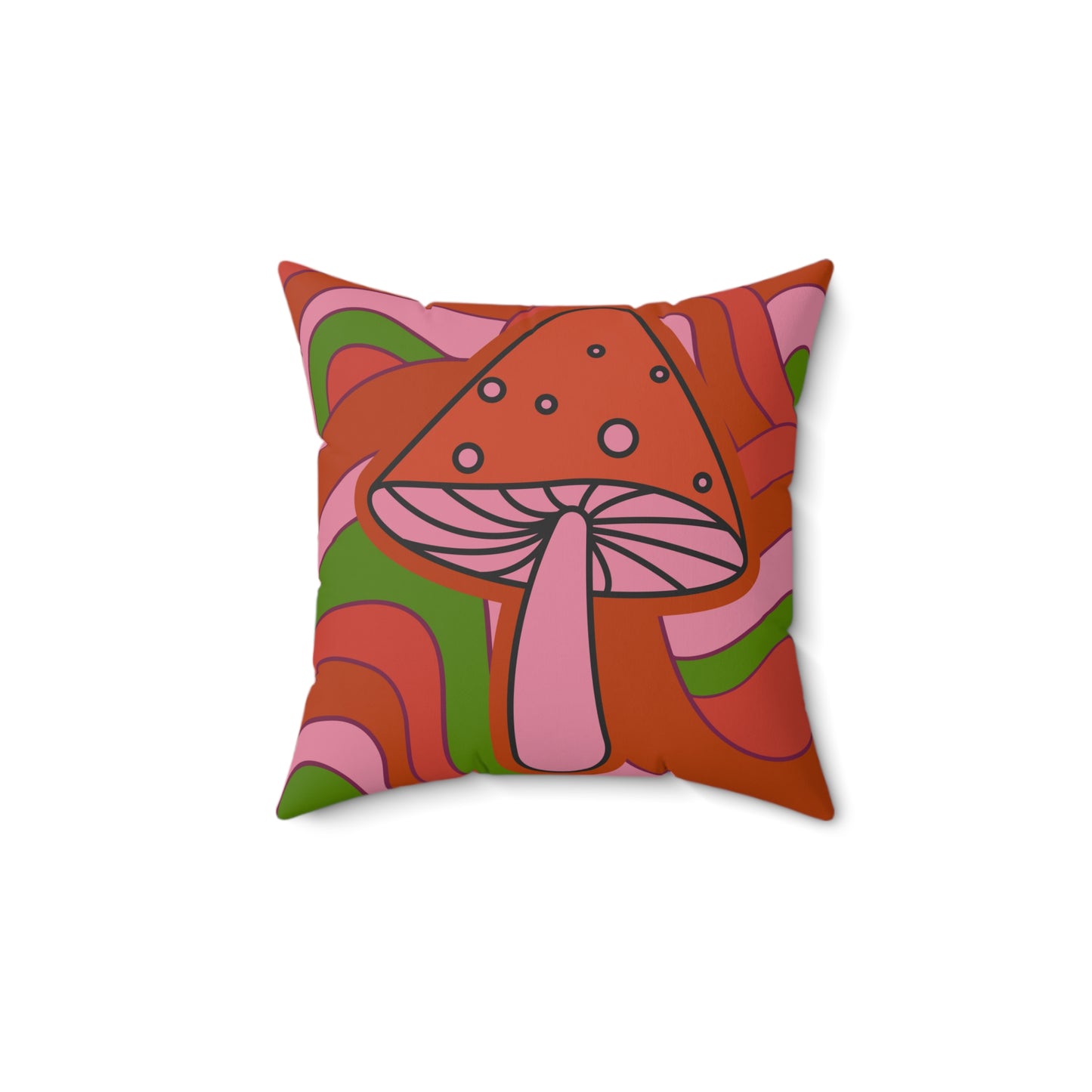 1970s style psychedelic mushroom pillow retro disco decor