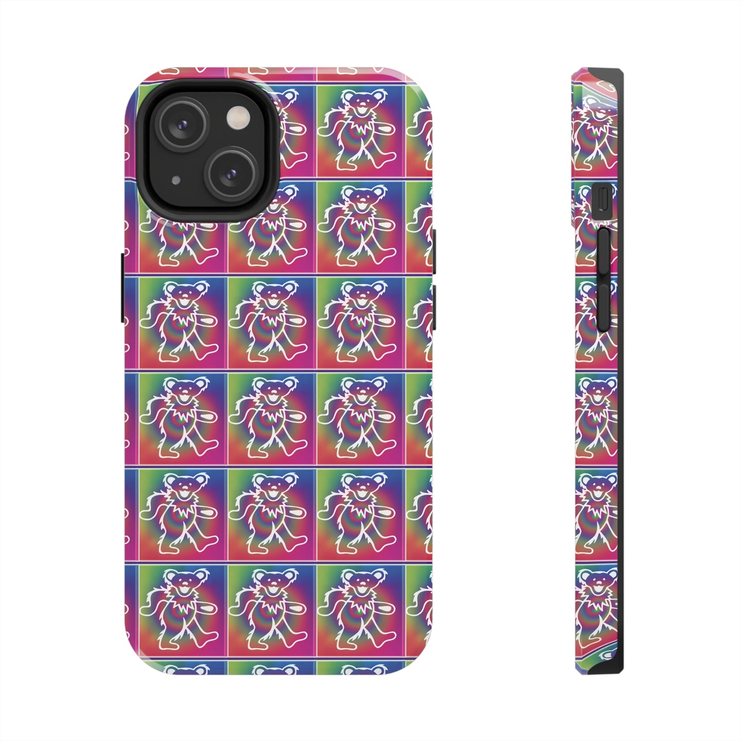 Grateful Dead bears tie-dye Tough Phone Cases for Dead Head dancing bears blotter art gratefuldead phone case