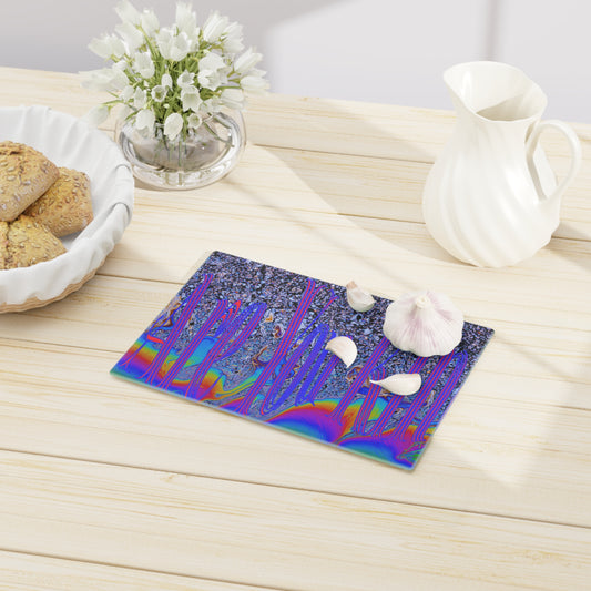 Psychedelic Cutting Board trippy home decor for the kitchen