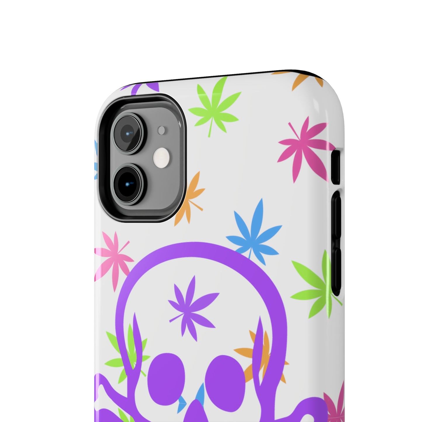 420 skull & crossbones tough phone Cases cannabis and jolly roger colorful phone case perfect 420 gift for stoner