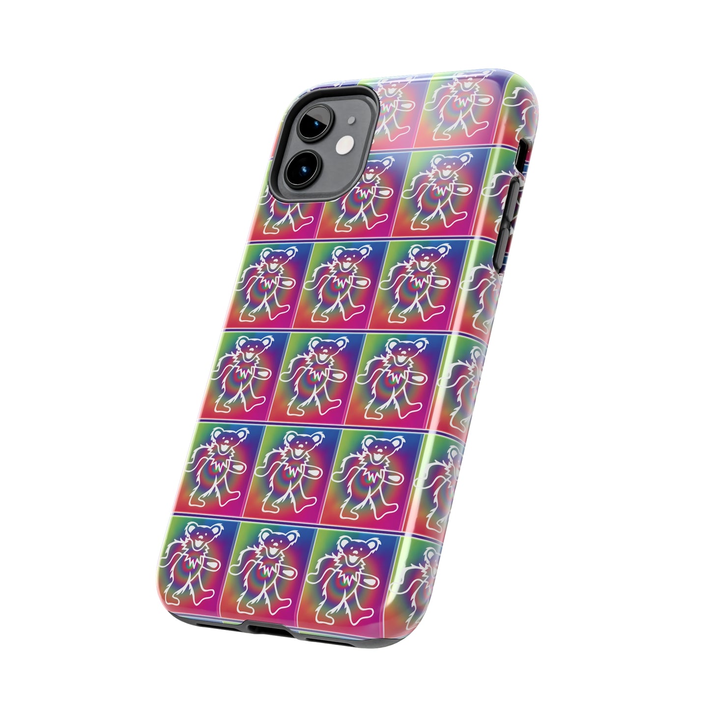 Grateful Dead bears tie-dye Tough Phone Cases for Dead Head dancing bears blotter art gratefuldead phone case