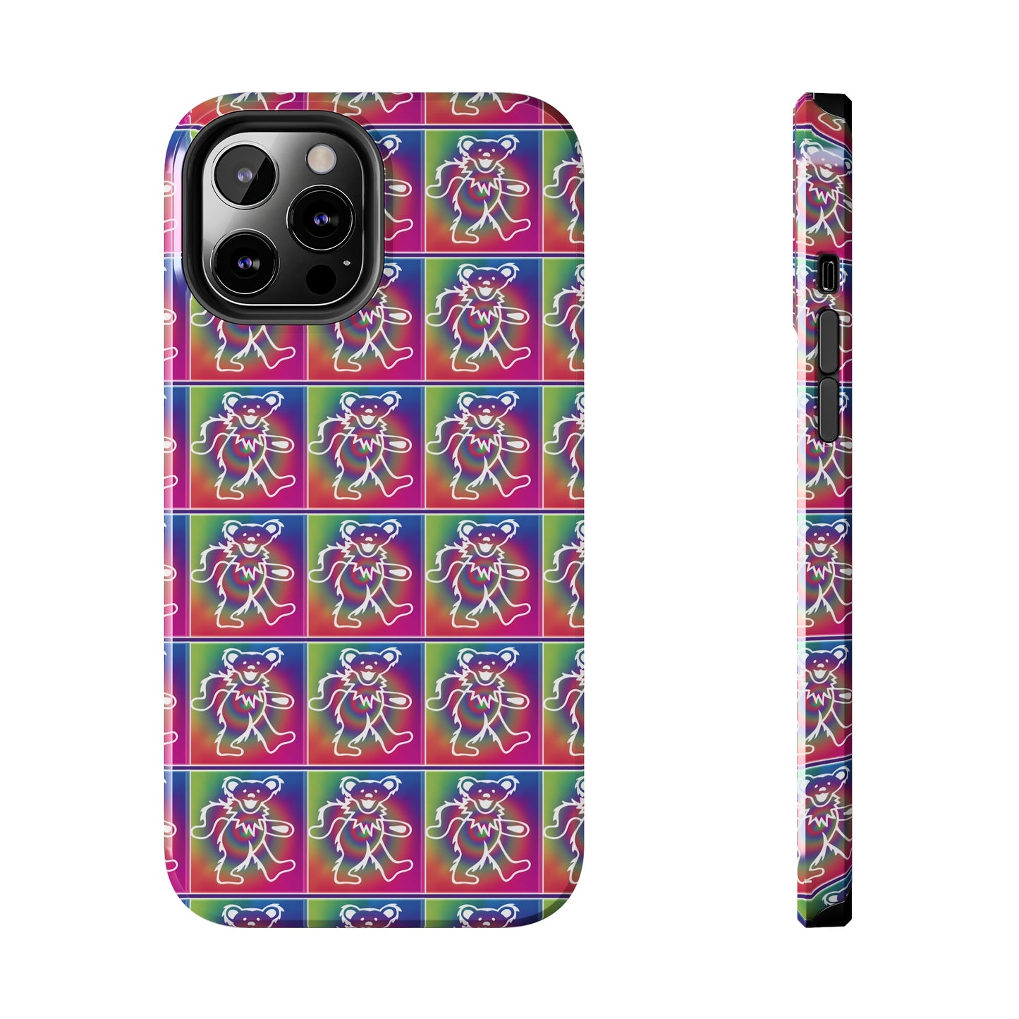 Grateful Dead bears tie-dye Tough Phone Cases for Dead Head dancing bears blotter art gratefuldead phone case