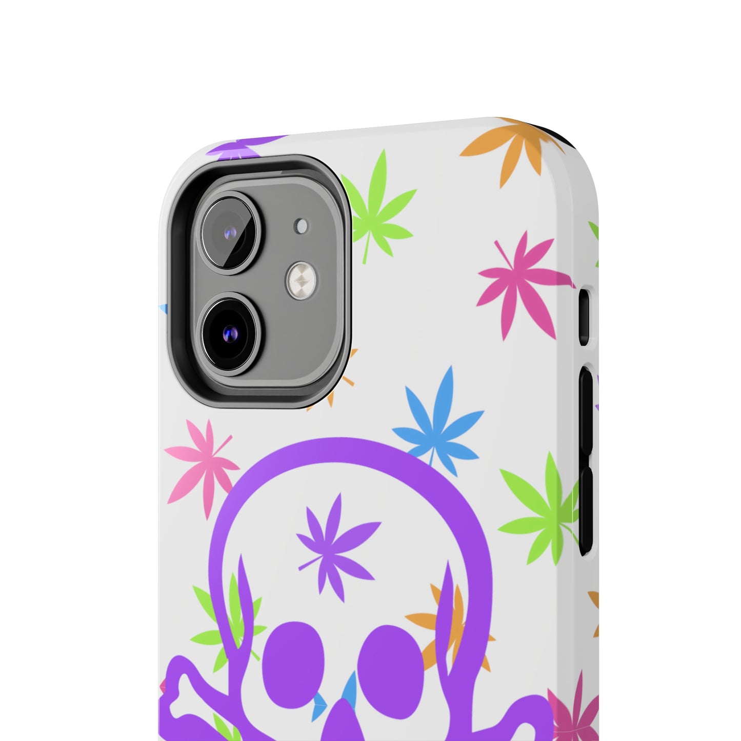 420 skull & crossbones tough phone Cases cannabis and jolly roger colorful phone case perfect 420 gift for stoner