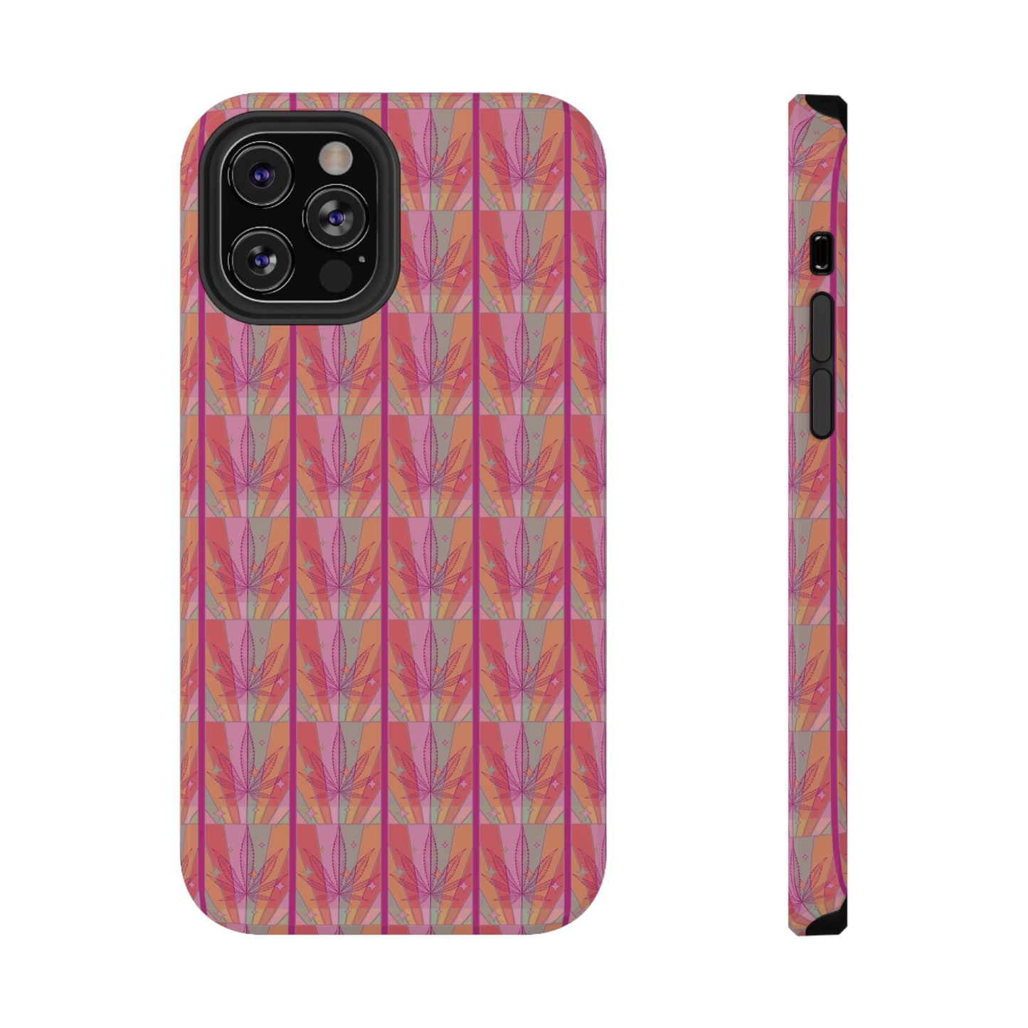 Candycore 420 cannabis Impact Resistant phone case pink