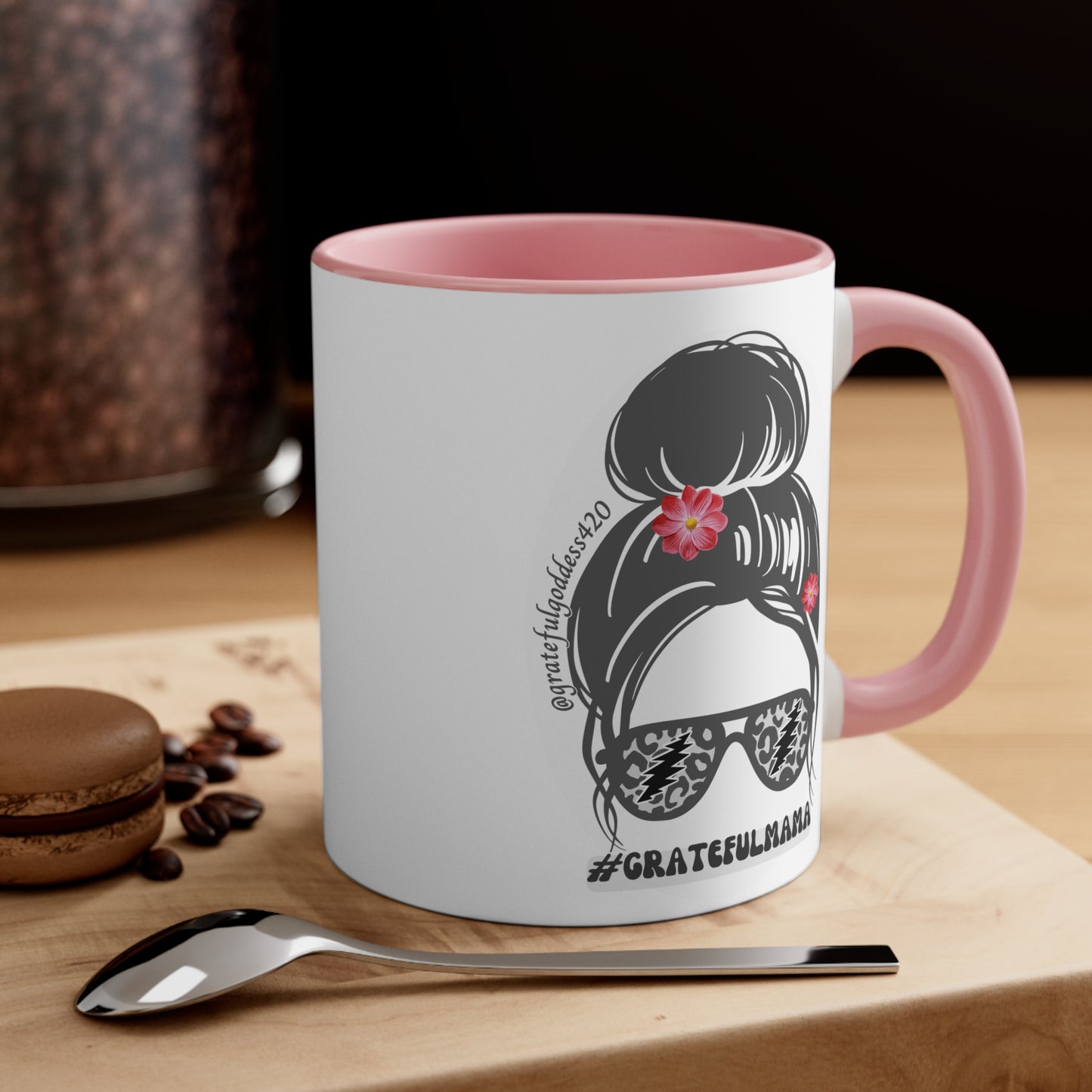 Grateful Mama Grateful Dead inspired Mug - deadhead gift for her scarlet begonias inspired hippie chick mug