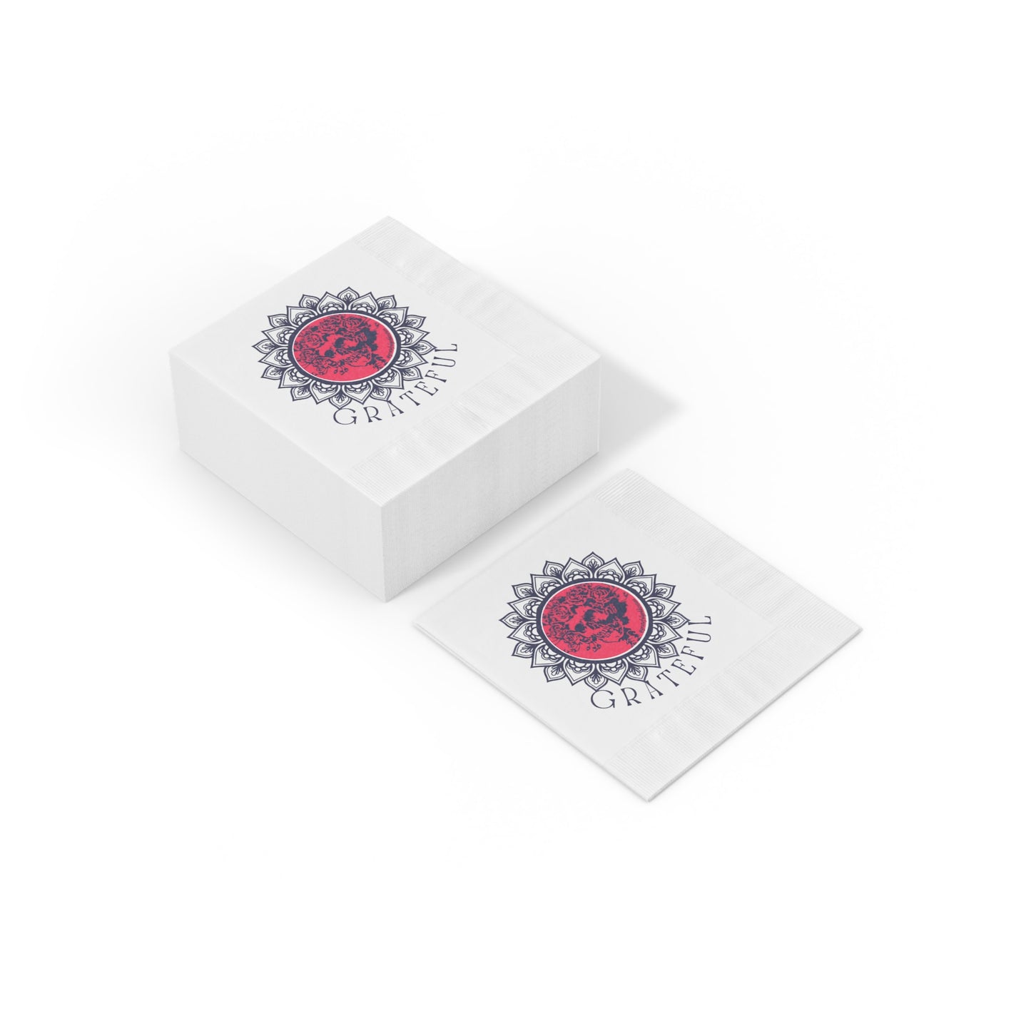 Grateful Dead skull and roses gratitude Bertha napkins perfect for dead head gatherings