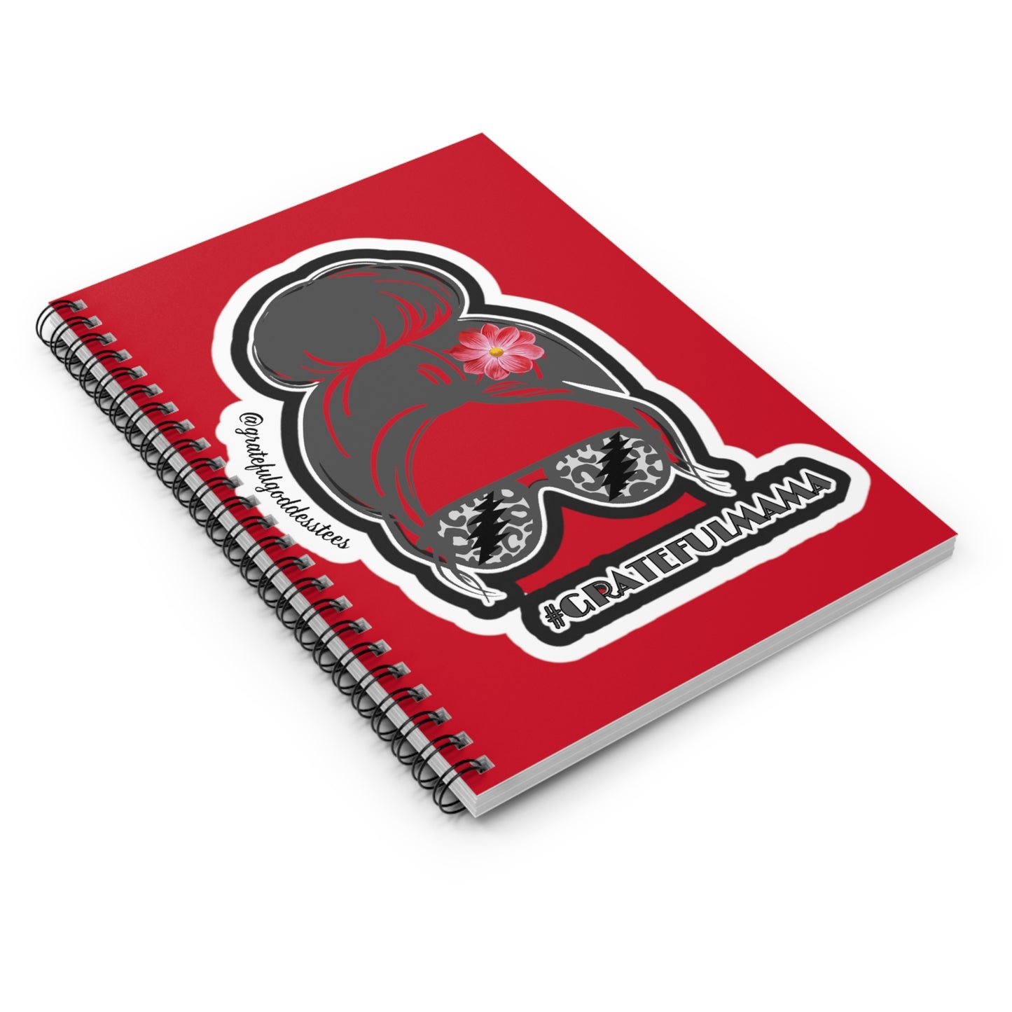 Grateful Dead inspired grateful mama red notebook