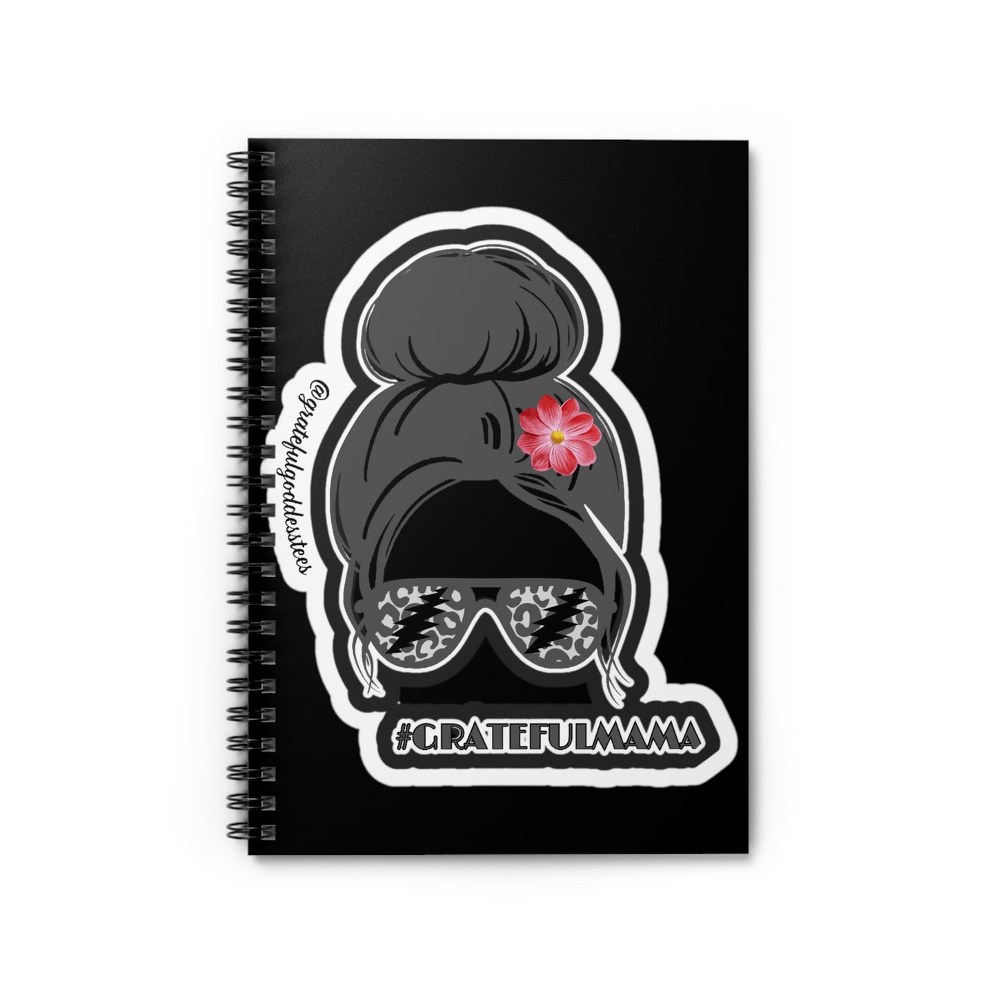 Grateful Dead inspired grateful mama black notebook