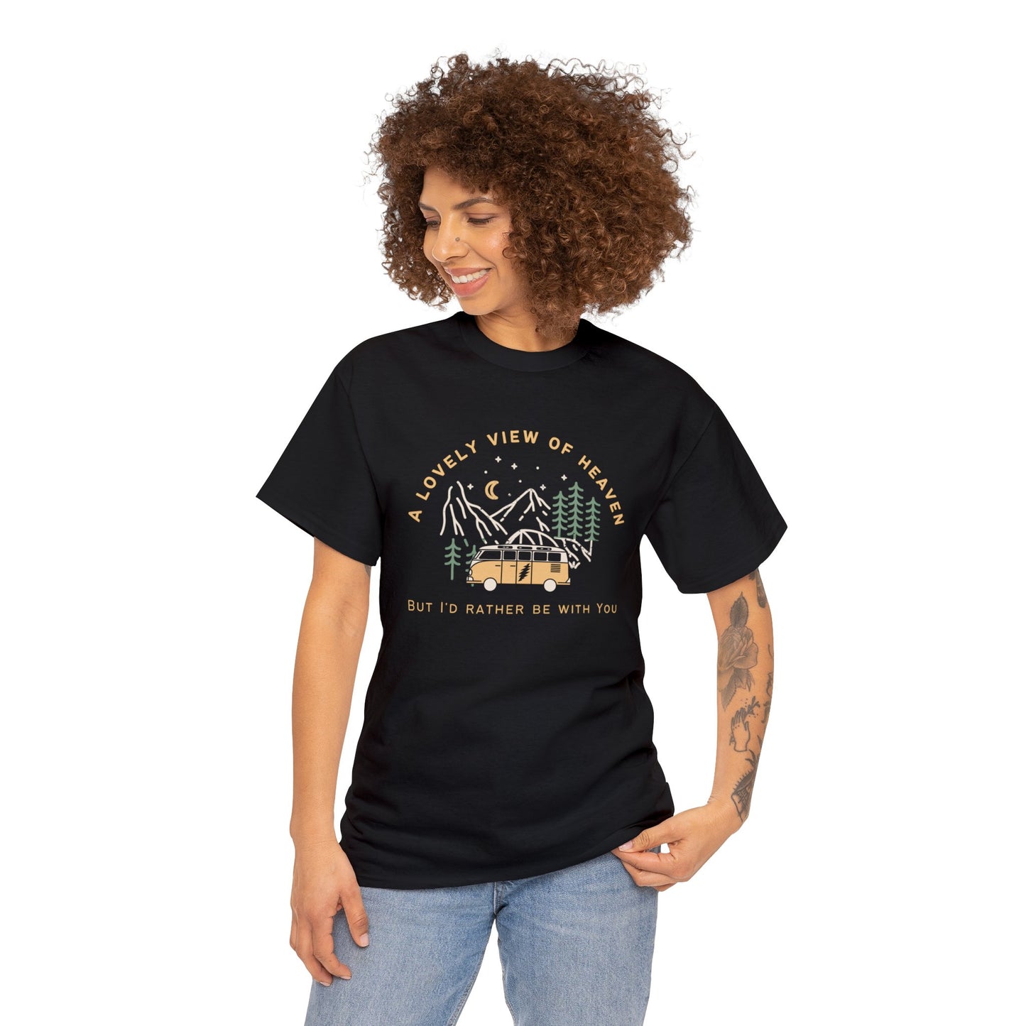 Standing on the Moon Grateful Dead inspired Unisex Heavy Cotton Tee