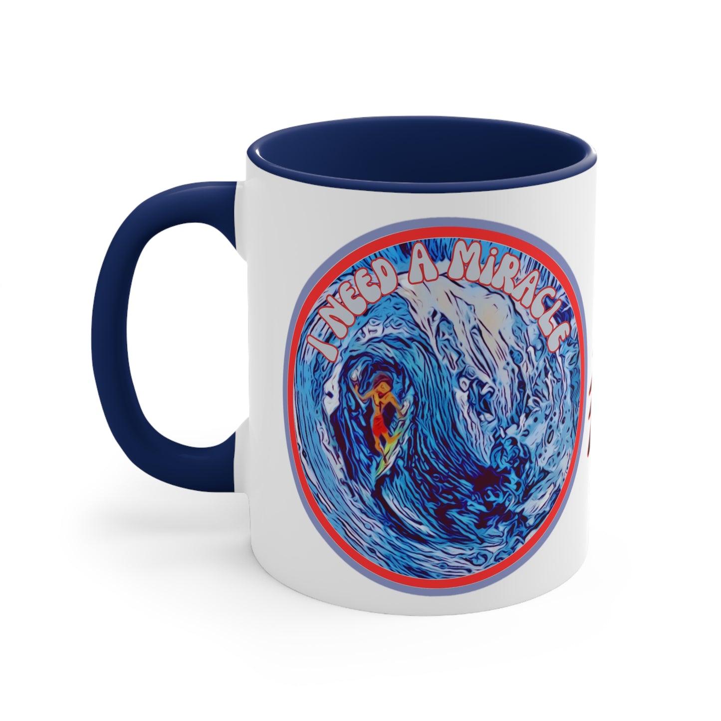 Grateful Dead I need a miracle hang 10 surfer Mug for deadheads