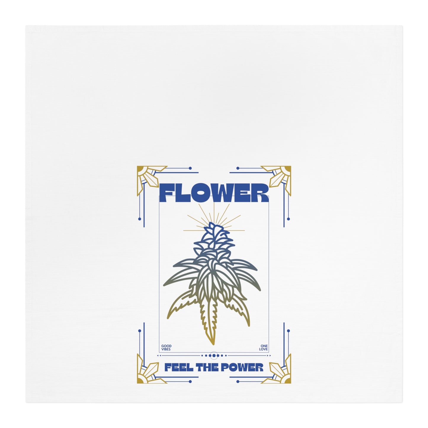 Cannabis home decor art deco style flower power tea towel perfect housewarming gift for marijuana enthusiasts 420 decor for kitchen