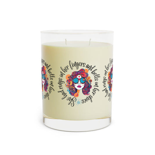 Hippie chick Grateful Dead inspired decor Scented Candle - Full Glass