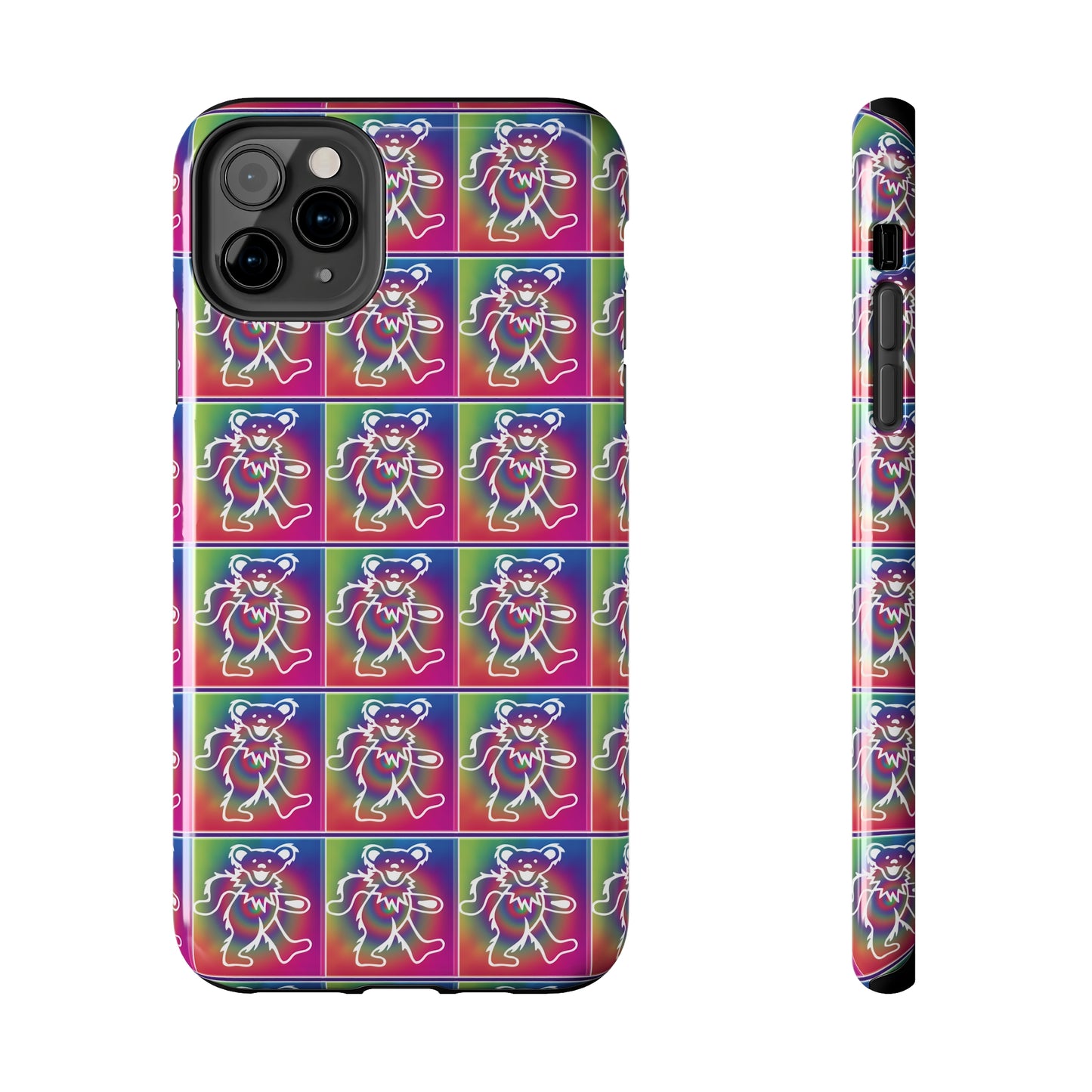 Grateful Dead bears tie-dye Tough Phone Cases for Dead Head dancing bears blotter art gratefuldead phone case