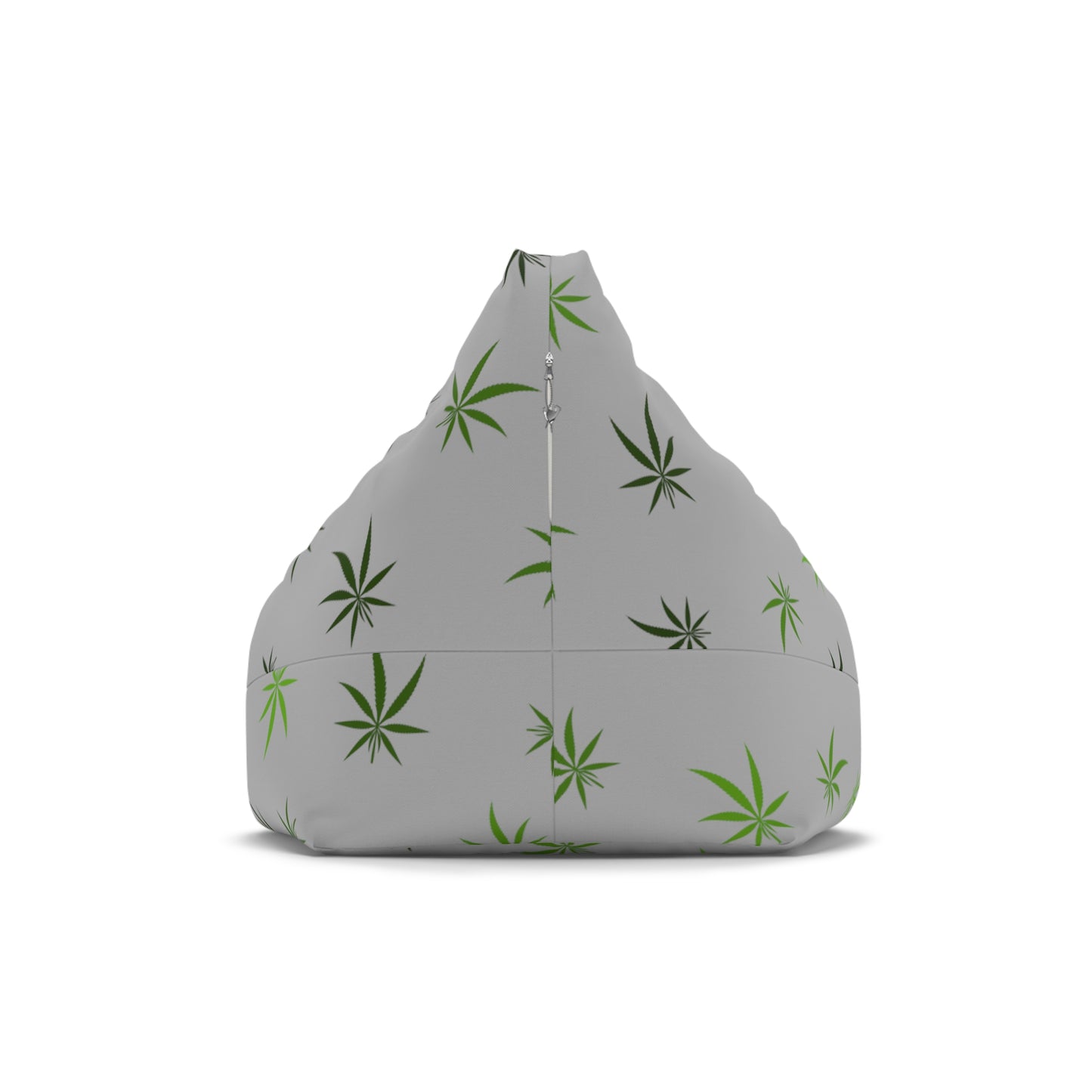 Gray cannabis 420 Bean Bag Chair Cover for high end stoner decor, cover only!