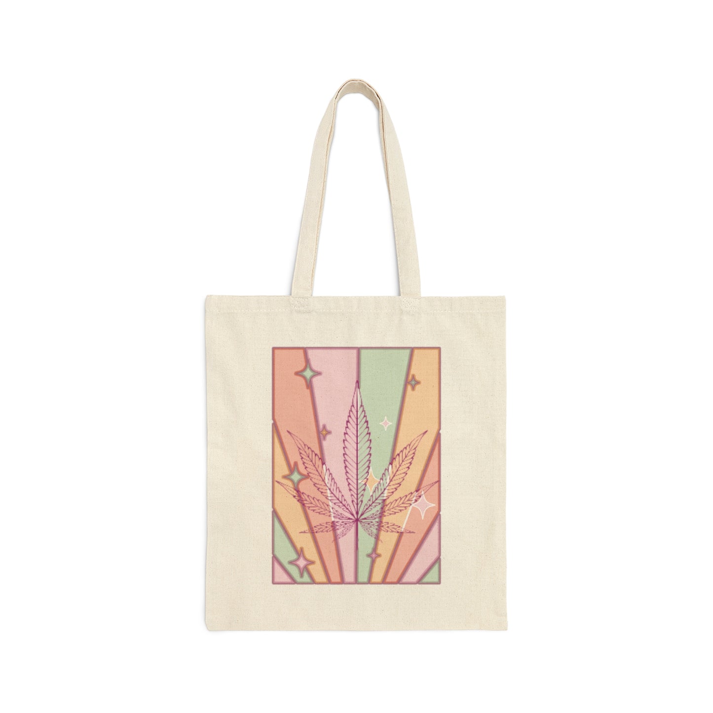 Candycore cannabis 420 cotton canvas tote bag shopping bag for high end stoners