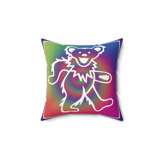 Grateful Dead bears tie-dye pillow - hippie style home decor - Gratefuldead pillow - perfect gift for Dead Head