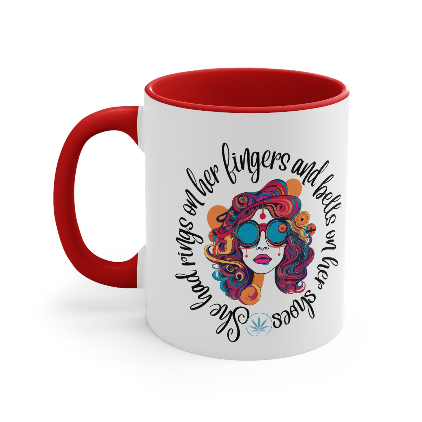 Grateful Dead song lyrics mug scarlet begonias inspired gift for deadheads she had rings on her fingers