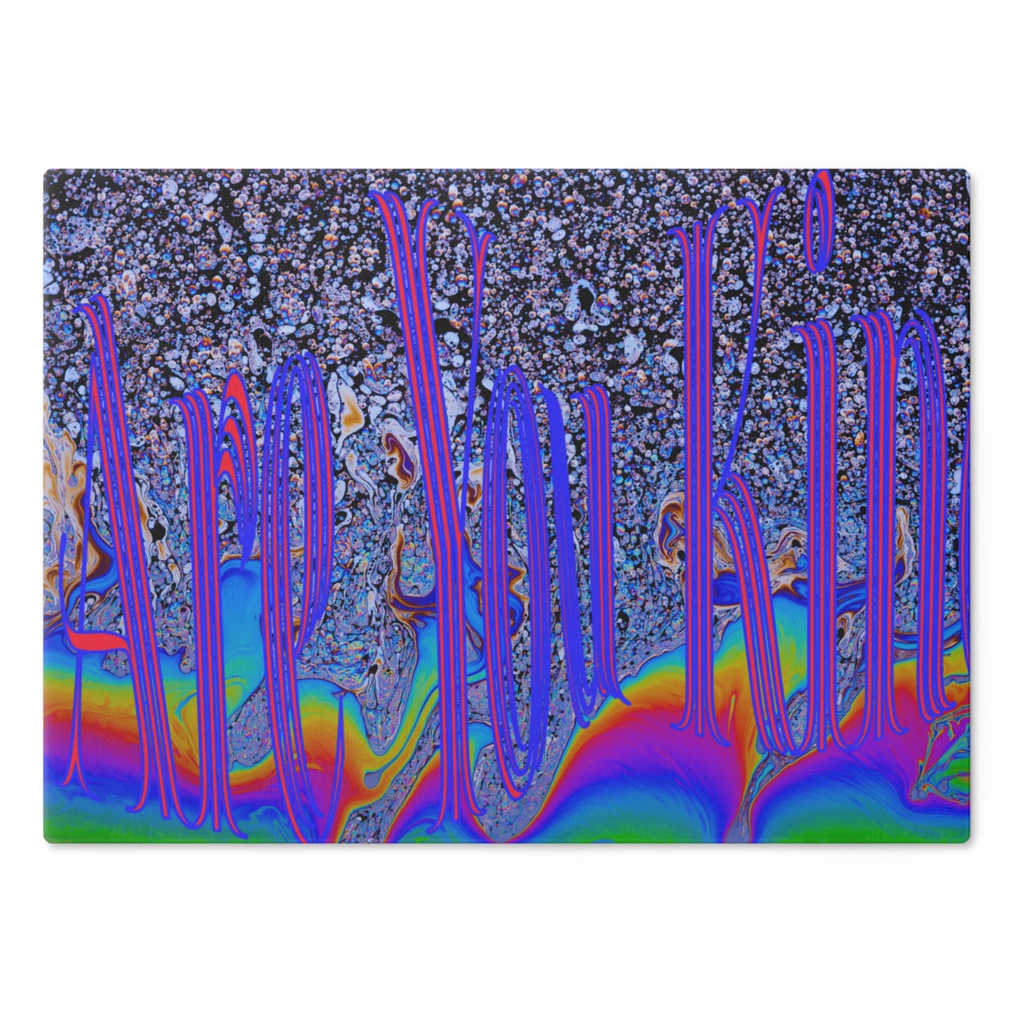 Psychedelic Cutting Board trippy home decor for the kitchen