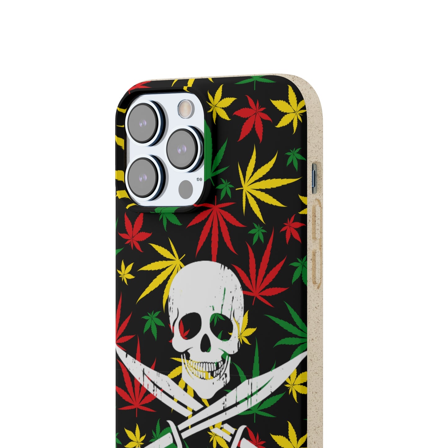 420 cannabis Jolly Roger Buccaneer weed Biodegradable eco friendly phone case