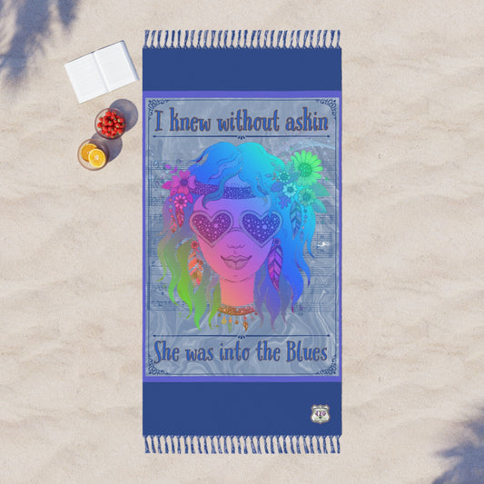 Grateful Dead song lyrics inspired Scarlet Begonias Boho Beach Cloth perfect Dead Head gift for her