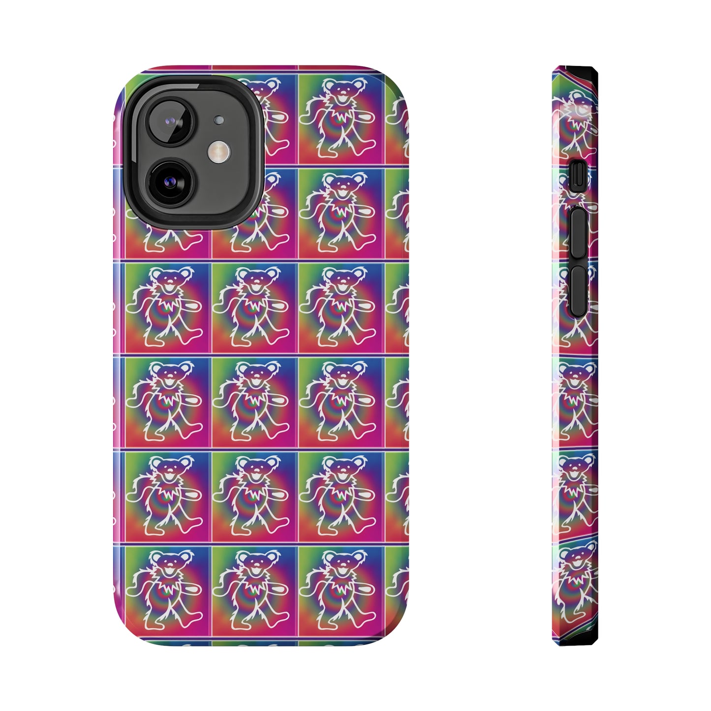 Grateful Dead bears tie-dye Tough Phone Cases for Dead Head dancing bears blotter art gratefuldead phone case