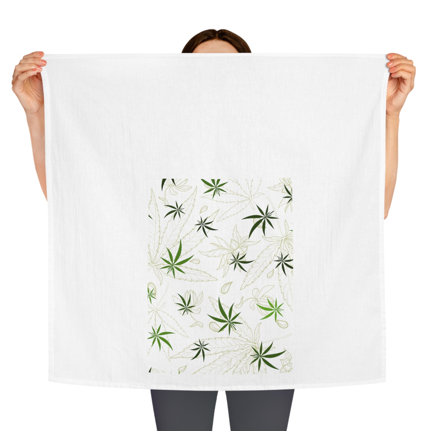 Cannabis 420 decor tea towel perfect housewarming gift for marijuana enthusiasts and weed chefs - cannabis kitchen decor.